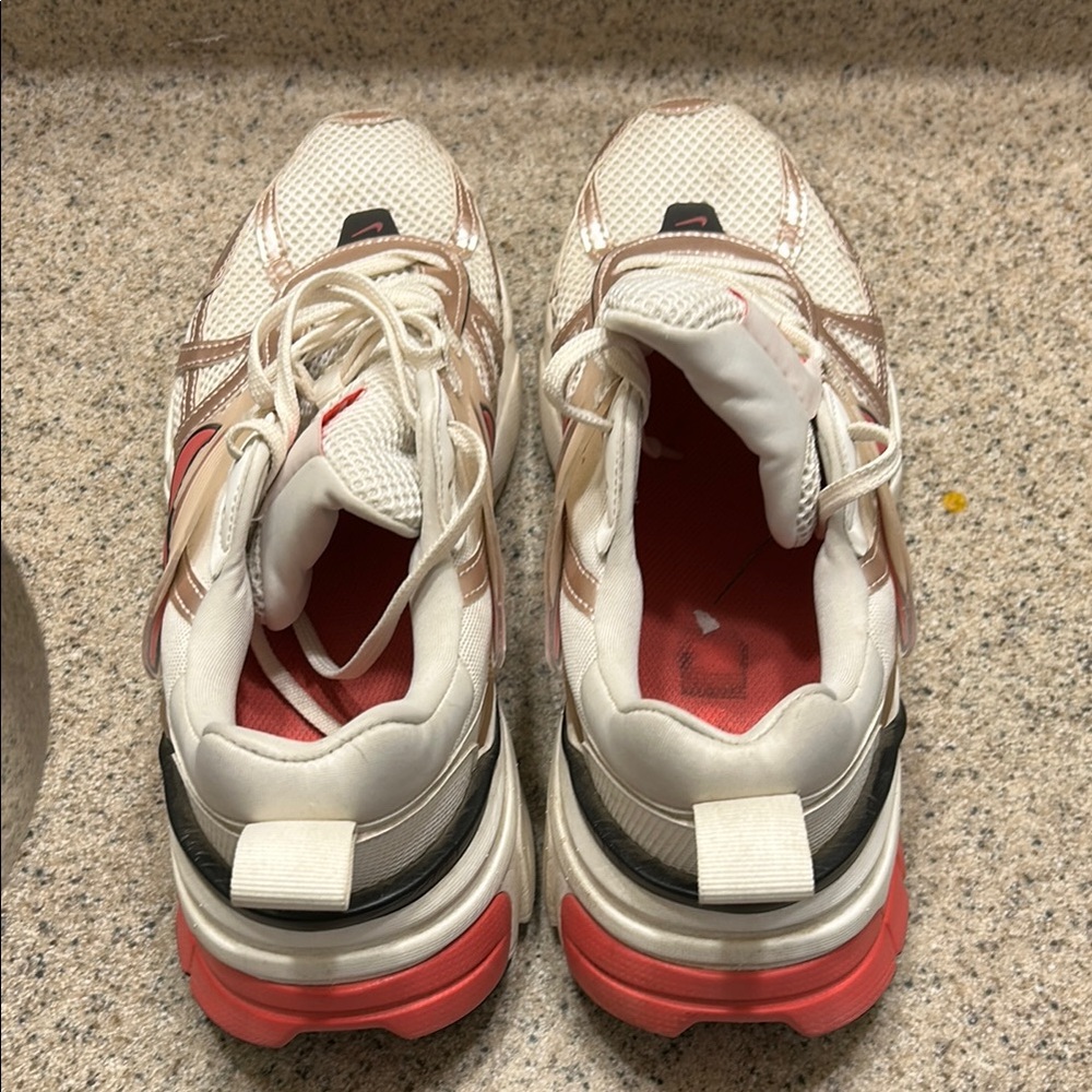 Nike White and Pink Athletic Shoes